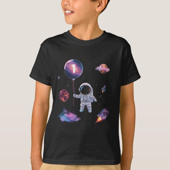 Moon Balloon Astronaut Shirt Boy (Front)