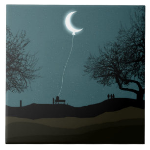Moon Balloon Tile