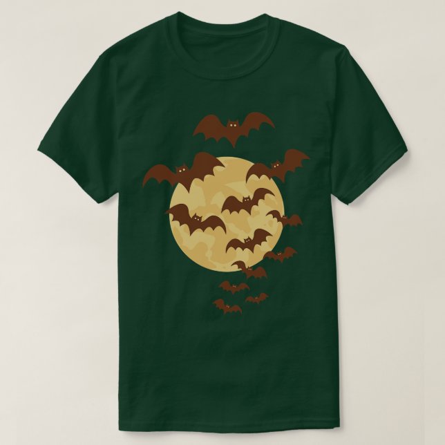 Moon Bats T-Shirt (Design Front)