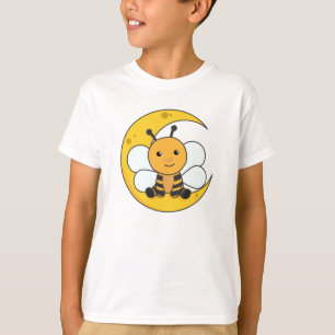 Moon Bee Good Night Fall Asleep Stars T-Shirt