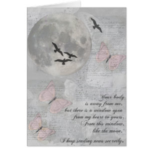 Moon Birds Away from You Rumi Card