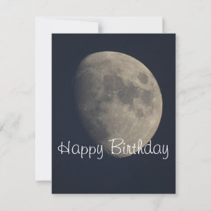 Moon Birthday Card