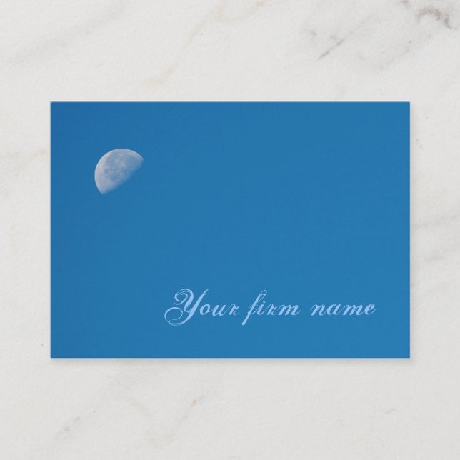 Moon Blue Sky Business Card (Front)