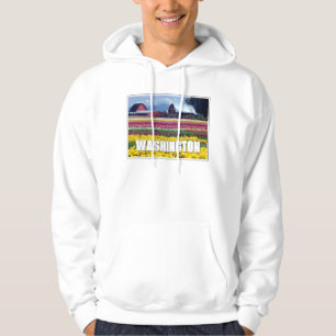 Moon Bridge & Pond in Winter   Seattle, Washington Hoodie