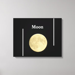 Moon canvas print