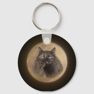 Moon Cat Keychain