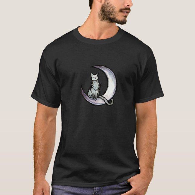 Moon Cat moonchild kitty  3 T-Shirt (Front)