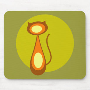 Moon Cat Mouse Pad