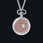 Moon Catcher Dusky Pink Cute Necklace<br><div class="desc">A unique personalised Moon Catcher dusky pink necklace Ewatch. A novelty gift idea for capturing moon energy.</div>