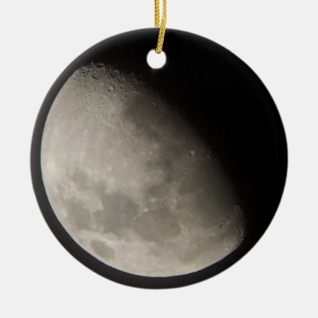 Moon Ceramic Ornament (Front)