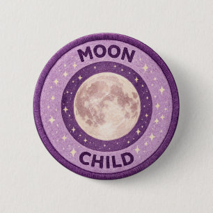 Moon Child 2 Inch Round Button