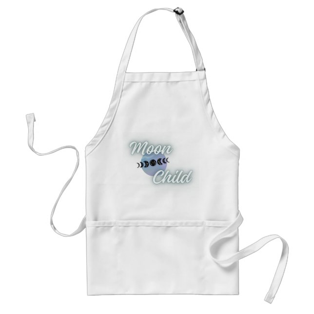 Moon Child Keeper Apron for Kitchen Magic (Front)