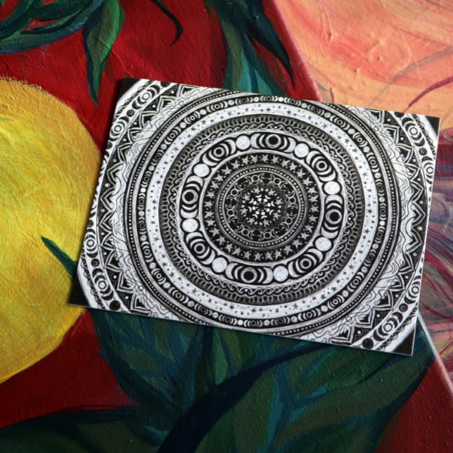 Moon Child Mandala Triple Moon Witch Postcard (Creator Uploaded)