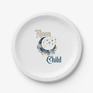 Moon Child  Paper Plate