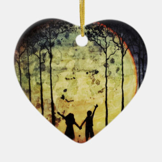 Moon Children Ceramic Ornament