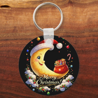 moon christmas keychain