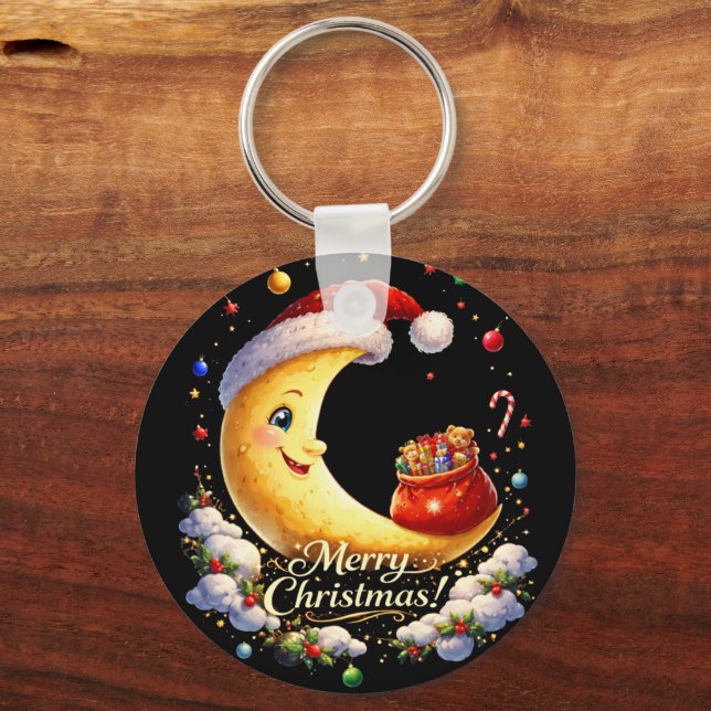 moon christmas keychain (Back)
