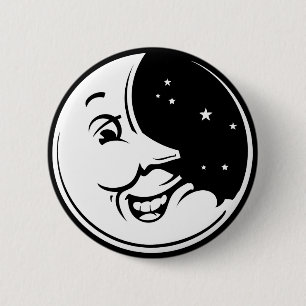 Moon Chuckle 2 Inch Round Button