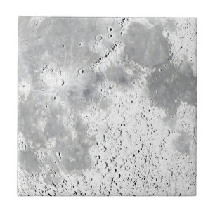 Moon Close-up Texture Tile