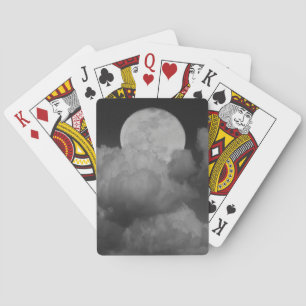 Moon & Clouds Over Kansas Playing Cards