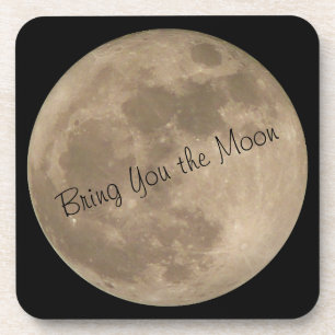 Moon Coasters Customize Full Moon Drink Coasters