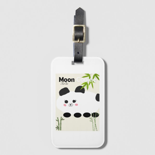 Moon cookie luggage tag (Front Vertical)