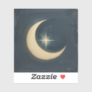 Moon Cradling a Star 🌌🎨