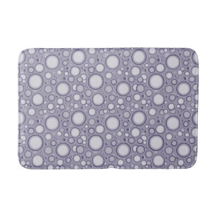Moon Crater Purple Pattern Bath Mat