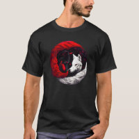 Moon Crimson Red White Wolf