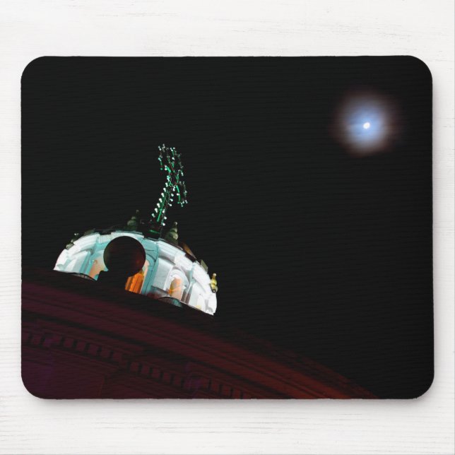 Moon & cross, Quito, Ecuador Mouse Pad (Front)