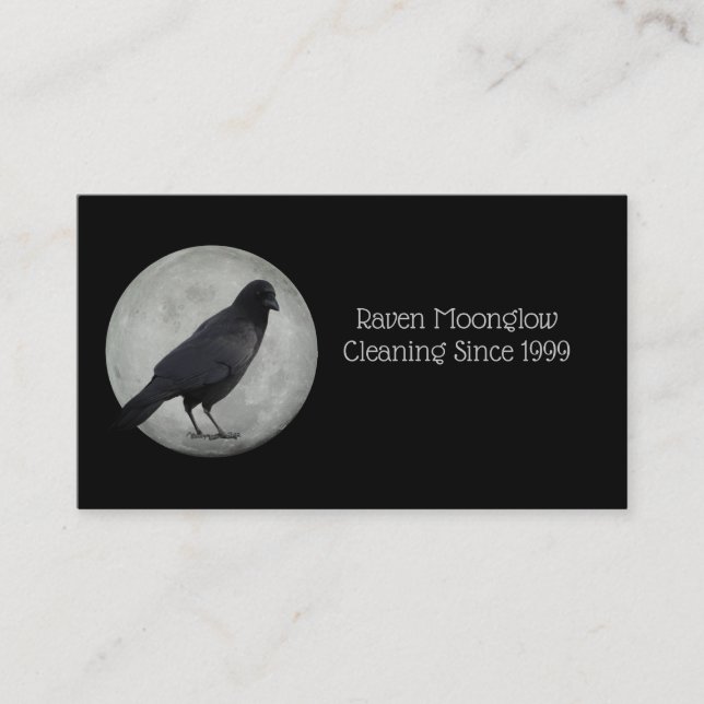 Moon Crow Standard, 3.5" x 2.0" Business Card (Front)