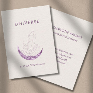 Moon Crystal Energy Healer Business Card