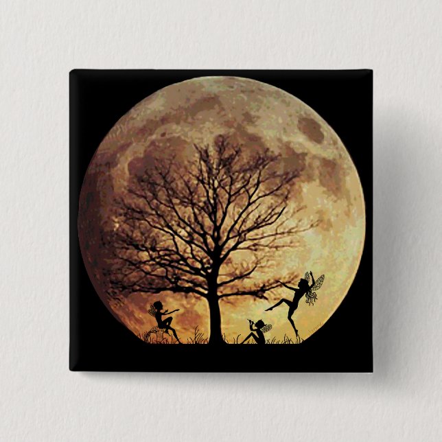 Moon Dance 2 Inch Square Button (Front)