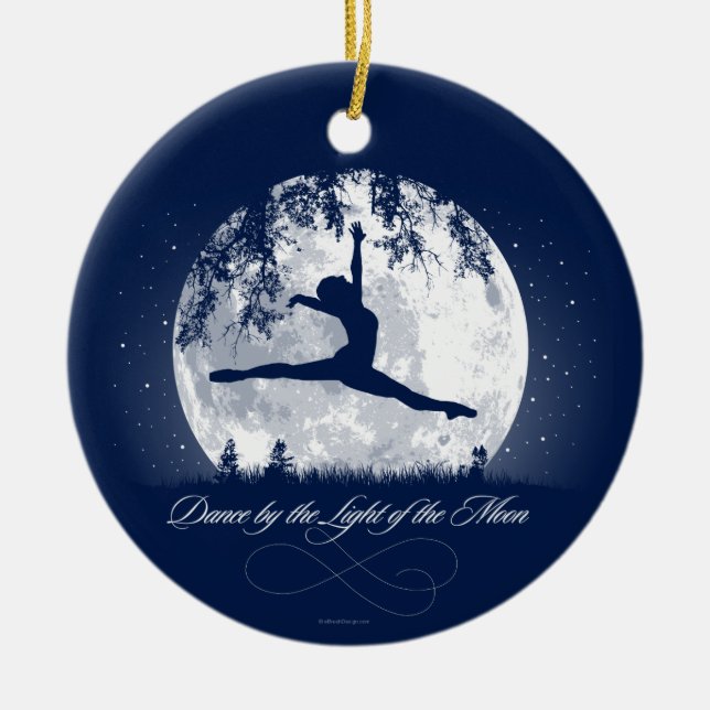 Moon Dance Ceramic Ornament (Front)