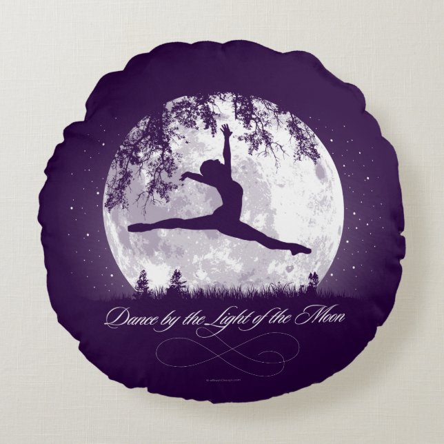 Moon Dance Round Pillow (Front)
