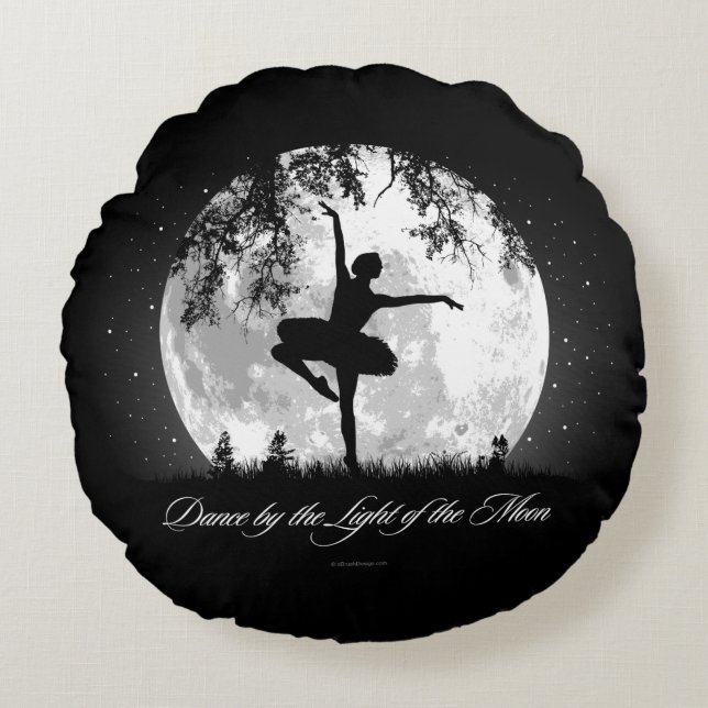 Moon Dance Round Pillow (Front)