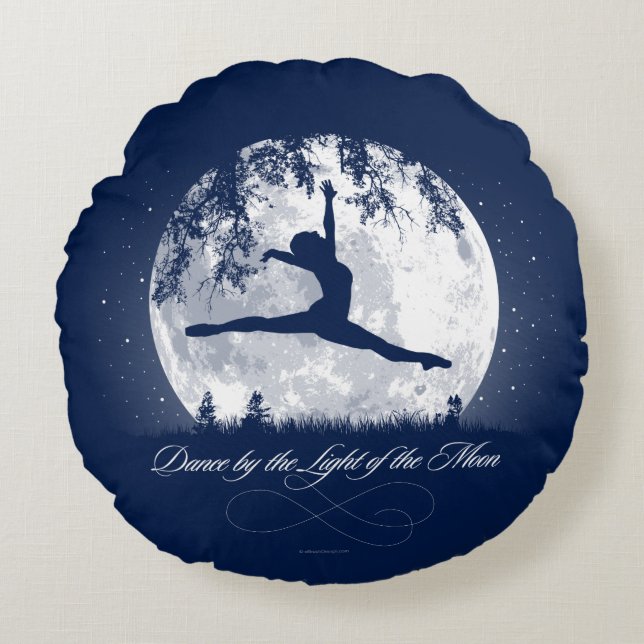 Moon Dance Round Pillow (Front)