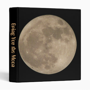 Moon Daytimer Full Moon Planner Custom Moon Gift Binder