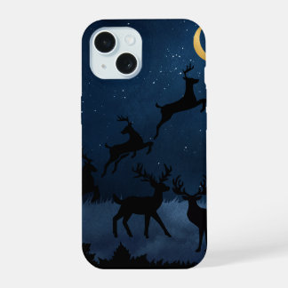 Moon deer iPhone 15 case