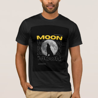 Moon design t shirt for unisex