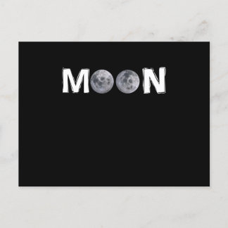 Moon Design with 2 moon instead of double "O" Postcard