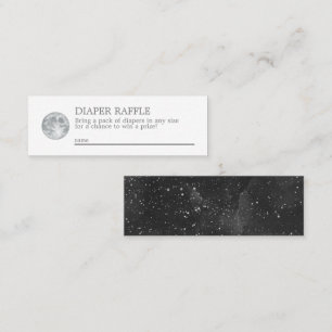 Moon Diaper Raffle Mini Enclosure Card