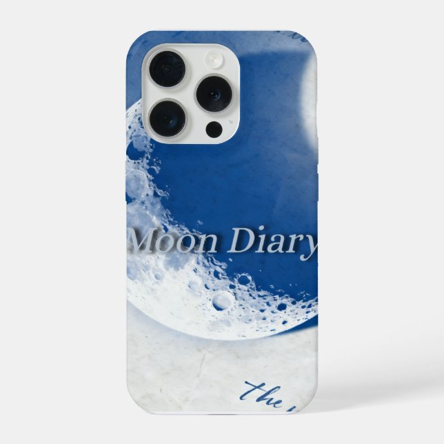 Moon diary  iPhone case (Back)