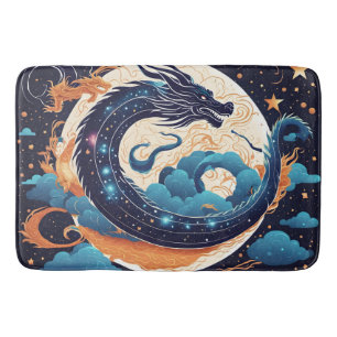 moon dragon bath mat