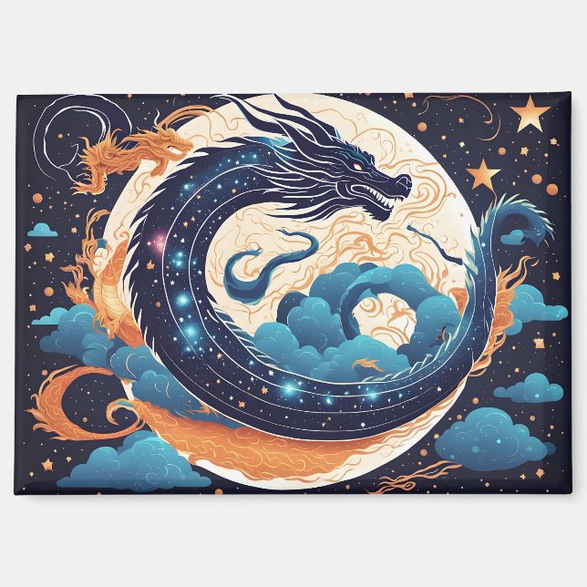 moon dragon magnet (Front)