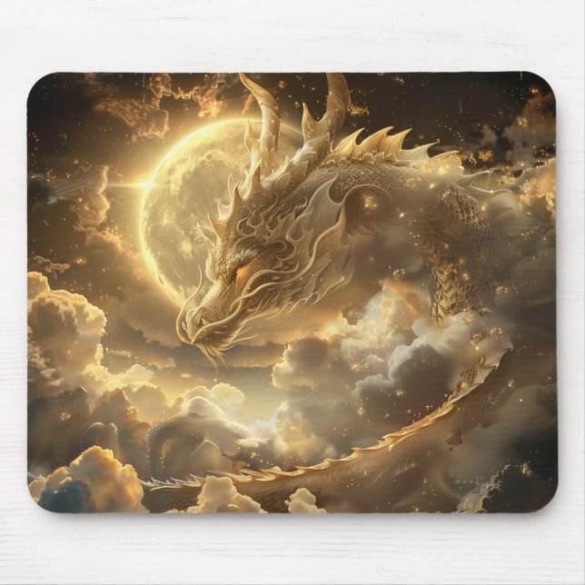 Moon Dragon Mouse Pad (Front)