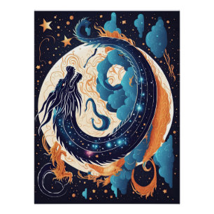 moon dragon poster