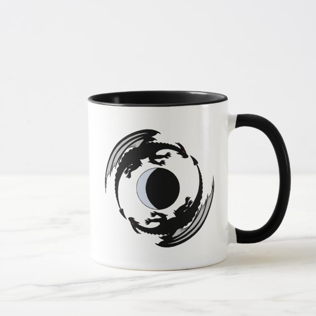 Moon Dragons Fantasy Design Mug (Right)