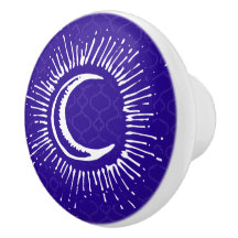 "Moon" Drawer Knob Pull (WH/BLU/PUR)