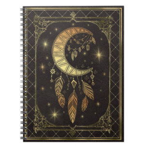 Moon dream catcher notebook